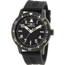 Invicta Watches Men's Specialty Black Dial Black Polyurethane 11425 Floor Sample