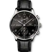 IWC Portuguese Chronograph Steel Watch 3714-47