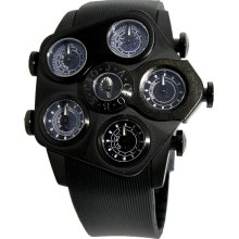 Jacob & Co Grand GR5-30 Black PVD Black Rubber Strap Men's Watch