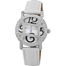 JBW Women's Stainless Steel 'Olympia' Diamond Watch (White)