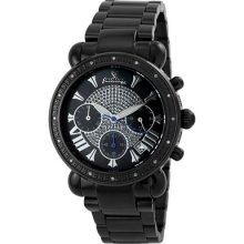 JBW Women's Victory Diamond Bezel Watch in Black