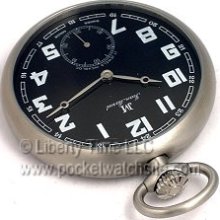 Jean Marcel Stainless Steel PURE SWISS Wind Up Pocket Watch