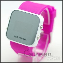 Jelly Digital Red Purple Wrist Watch Unisex Fashion Rose