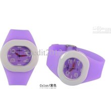 Jelly Watches Lovely Round Watches Digital Watches 30pcs/lot