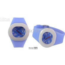 Jelly Watches Lovely Round Watches Digital Watches 5pcs/lot