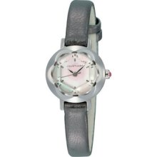 Jill Stuart Olivia Ladies Watch with Charcoal Leather Band