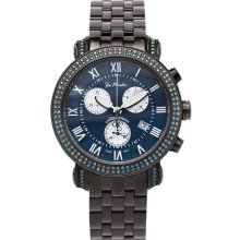 Joe Rodeo Classic JCL111 Blue Dial 3.5 ct Men's Diamond Watch