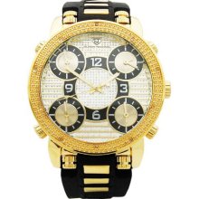 Joe Rodeo Men's Super Techno Diamond Watch (Super Techno Mens 0.10 Diamond Watch M-6137)