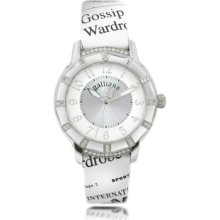 John Galliano Designer Women's Watches, Parlez Moi d'Amour - Stainless Steel with Leather Strap Watch