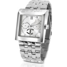Just Cavalli Designer Men's Watches, Ramp Up - Silver Dial Stainless Steel Date Watch