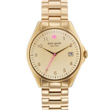 kate spade new york 'seaport grand' bracelet watch Gold