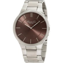 Kenneth Cole New York Men's KC9107 Slim Brown Dial 3-Hand Watch