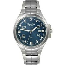 Kenneth Cole New York Bracelet Marine Blue Dial Men's watch #KC9071