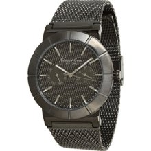 Kenneth Cole New York Gunmetal Watch With Mesh Strap