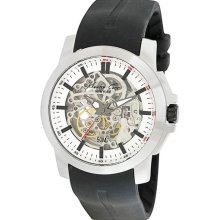 Kenneth Cole New York Automatic Silicone Strap Watch Black