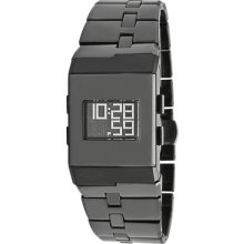 Kenneth Cole Ny Women's Kc4737 Digi-tech Digital Roller-ball Black Ceramic Watch