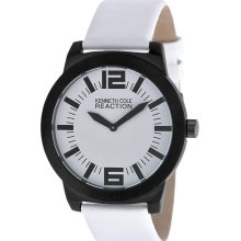 Kenneth Cole Reaction 2-Hand Leather Strap Men's watch