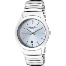 Kenneth Cole Watches Men's Silver Dial Stretch Stainless Steel Stainle