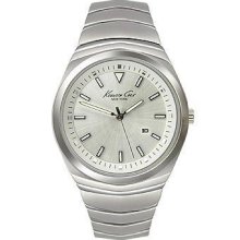 Kenneth Cole York Mens Silver Dial Stainless Steel Bracelet Watch Kc9062