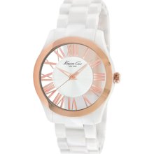 Kenneth Cole York Womens Kc4860 White Link Bracelet Watch