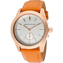 Kenneth Jay Lane Watch 2310s-06c Women's Silver Textured Dial Rose Goldtone Ip