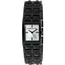 Kenneth Jay Lane Watches Women's White Dial Black IP Stainless Steel a