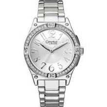 Ladies' Caravelle by Bulova Stainless Steel Watch with Swarovski
