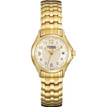 Ladies' Caravelle by Bulova Gold-Tone Stainless Steel Expansion Watch