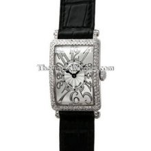 Ladies Large Franck Muller Long Island White Gold 1002QZRELD Watch