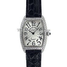Ladies Medium Franck Muller Curvex White Gold Diamond 7502QZD Watch