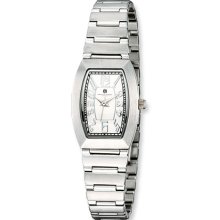 Ladies Rectangular, Satin Finish Watch by Charles Hubert