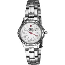 Ladies Swiss Military Stainless Steel Bracelet Watch ...