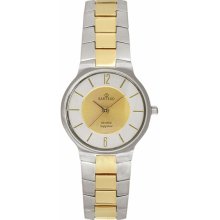 Ladies Women Sartego Svq862 Watch Two Tone Seville Dress Gold Dial