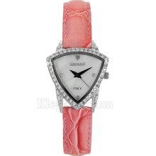 Lancaster Luxury Venere Large Diamonds Leather & Croco Watches