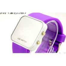 Led Luxury Digital Date Men Lady Mirror Watch 11 Colors