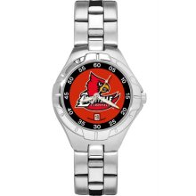 LogoArt Louisville Cardinals Cardinal Head Pro II Women's Bracelet Watch