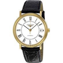 Longines Presence Automatic Black Leather Ladies Watch L4.821.2.1 ...