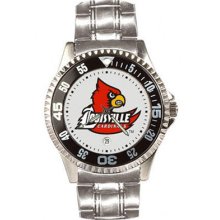 Louisville Cardinals Competitor Steel Watch Sun Time