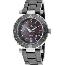 Lucien Piccard Watches Women's La Tournette Black MOP Dial Black Ceram