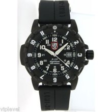 Luminox 6401 Nighthawk Black Stainless Stl 45mm Watch Fast Shipping