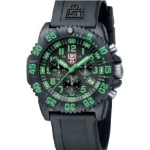 Luminox Colormark Chronograph Green Navy Seal Watch (Black) 3097