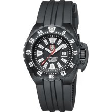 Luminox Mens Deep Dive Automatic Stainless Watch - Black Rubber Strap - Black Dial - L1501
