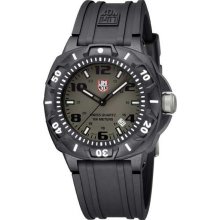 Luminox Mens Sentry 0200 Carbon Watch - Black Rubber Strap - Black Dial - L0213.SL