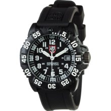 Luminox Navy Seal Colormark 3050 Series Watch Black-White/Sig PU Strap, One Size