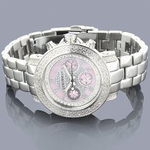 Luxurman Ladies Diamond Watch 0.30ct Pink
