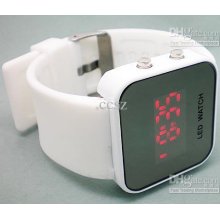 Luxury Led Watch Digital Display Jelly Silicone Sport Style Unisex M
