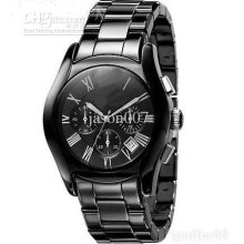 Luxury Men Mechanical Watches Black Ceramic Watch Ar1400 Quartz Chro