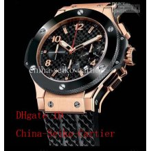 Luxury Rose Gold Big Bang Limited Asia Transparent Automatic Mens Wa