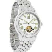 Magnus Melbourne Mens Silver Dial Stainless Steel Automatic Watch M103mss25 New