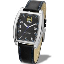 Manchester City FC Wrist Watch - Mens - Leather - Football Gifts